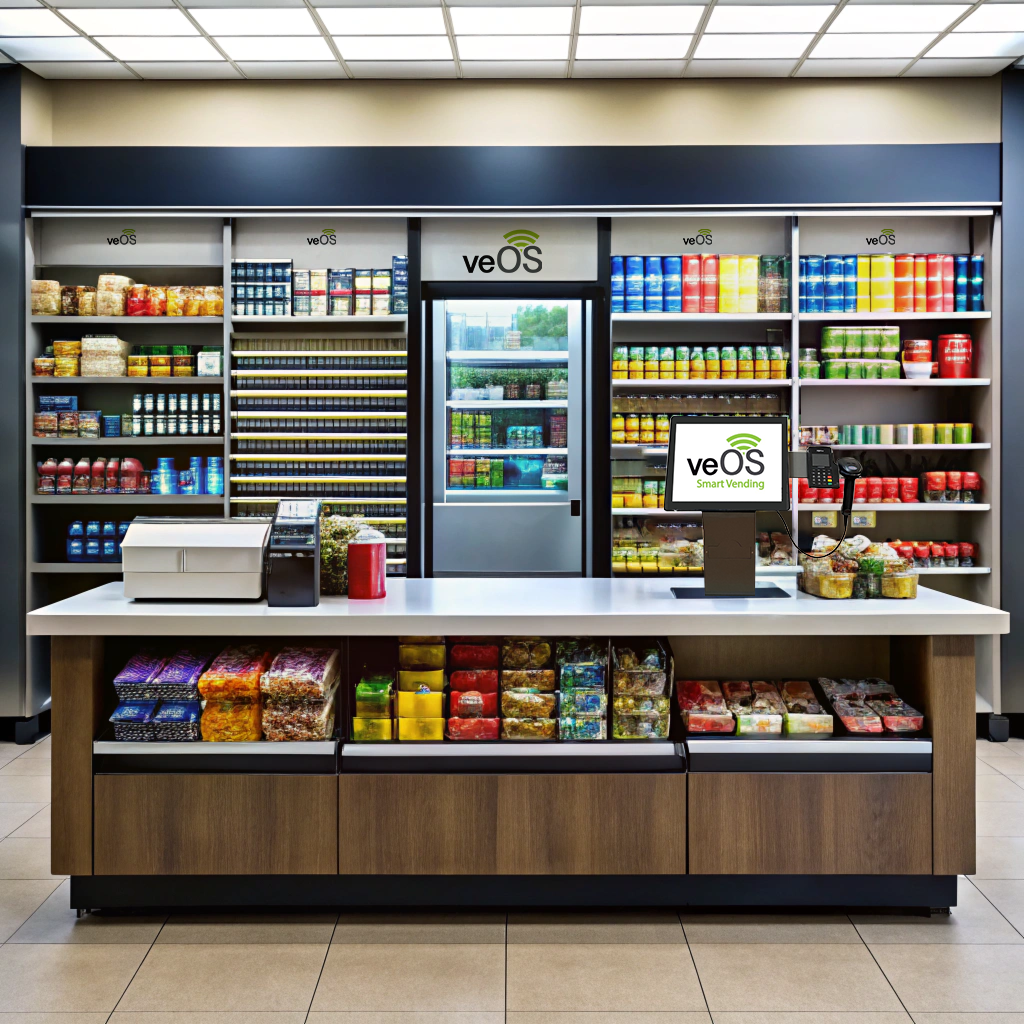 Espacio corporativo equipado con una solución de vending autónomo